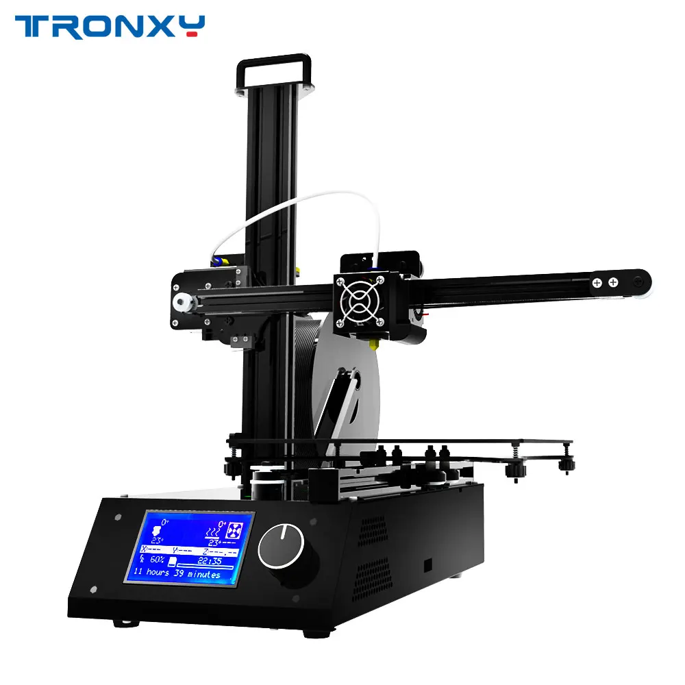 Новейшая обновленная версия Tronxy X2 3D принтер с горячей кровать большой размер печати 210*210*210 мм полностью алюминиевый