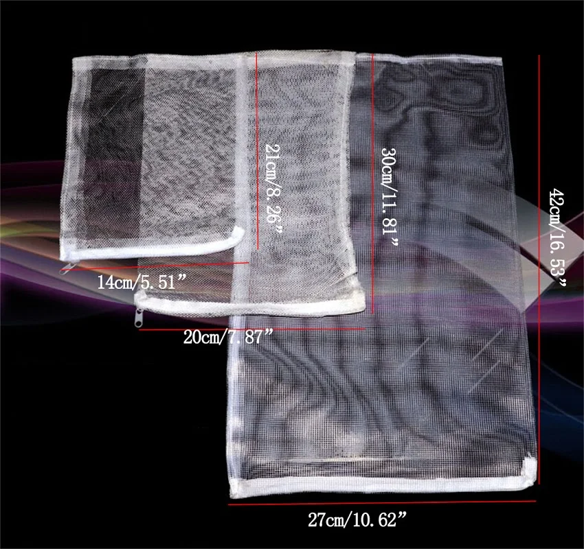 5 шт. мешок сетки Аквариум Пруд фильтр сетчатый мешок для био мяч углерода СМИ аммиака Аквариумы аквариум изоляции сумки