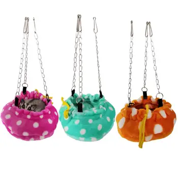 

Parrot Hamster Squirrel Cotton Nest Sugar Glider Hanging Sleeping Bag Pumpkin Shape Hammock For Four Seasons Dropshipping