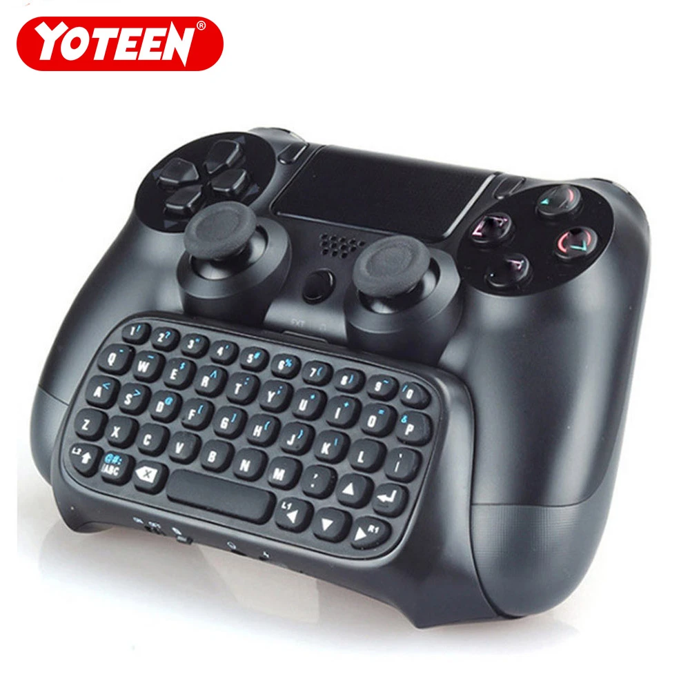 Yoteen Ps4のためのデュアルショック4 Bluetoothキーボードワイヤレスコントローラーゲームパッドコントローラメッセージキーパッド Gamepads For Ps4 Wireless Game Controllerkeypad Keyboard Aliexpress