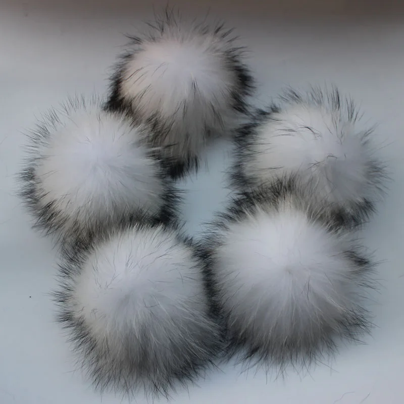Помпоны из меха енота и лисы 13 14 см 15 5 шт./лот|pom pom fur ball|real pompomfur |