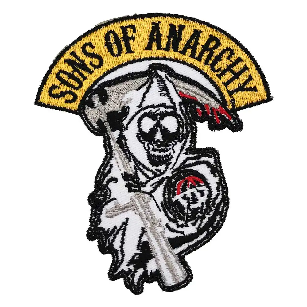 

son of anarchy Embroidered punk biker Patches Clothes Stickers Apparel Accessories Badge