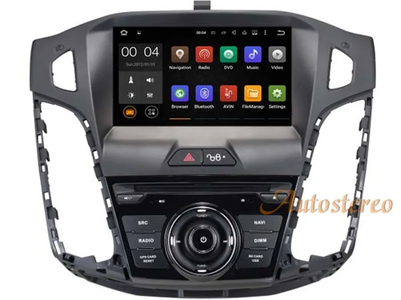 Best Android 8 Car GPS Navigation car DVD Player For Ford Focus 2012-2017 Head unit audio multimedia player radio tape recorder IPS 6