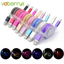 Galaxy Led Light Bar And Get Free Shipping On Aliexpress Voberry Led Light Usb C Type Charger Date Cable Charging Cord For Samsung Galaxy