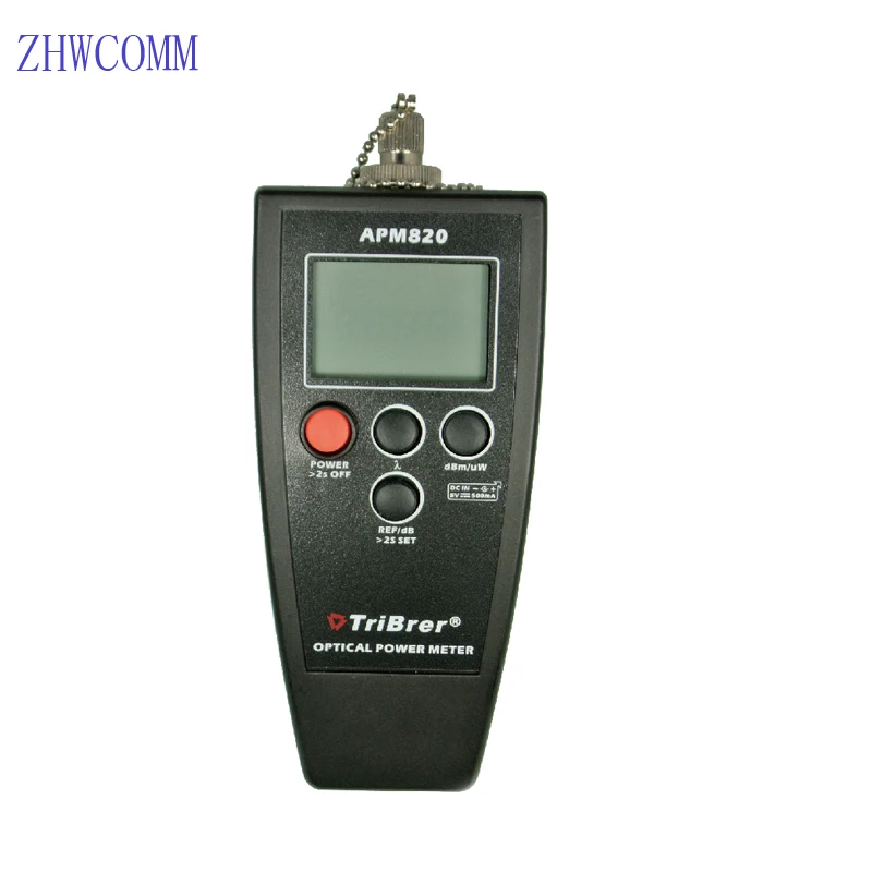 Zhwcomm высокое качество apm820 Ручной оптический Мощность метр InGaAs + 8 ~-70dBm Волокно оптического оборудования