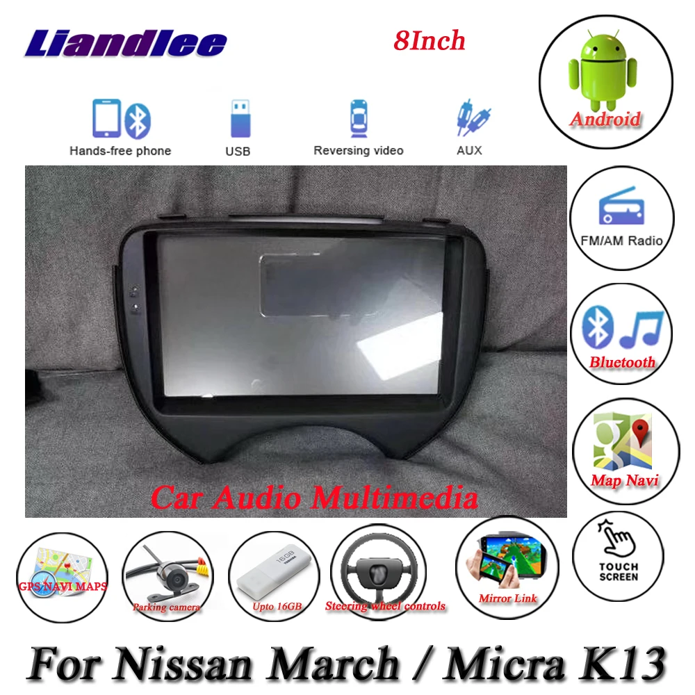 Sale Liandlee Car Android System For Nissan March / Micra K13 / For Renault pulse Radio GPS Navi MAP Navigation HD Screen Multimedia 2