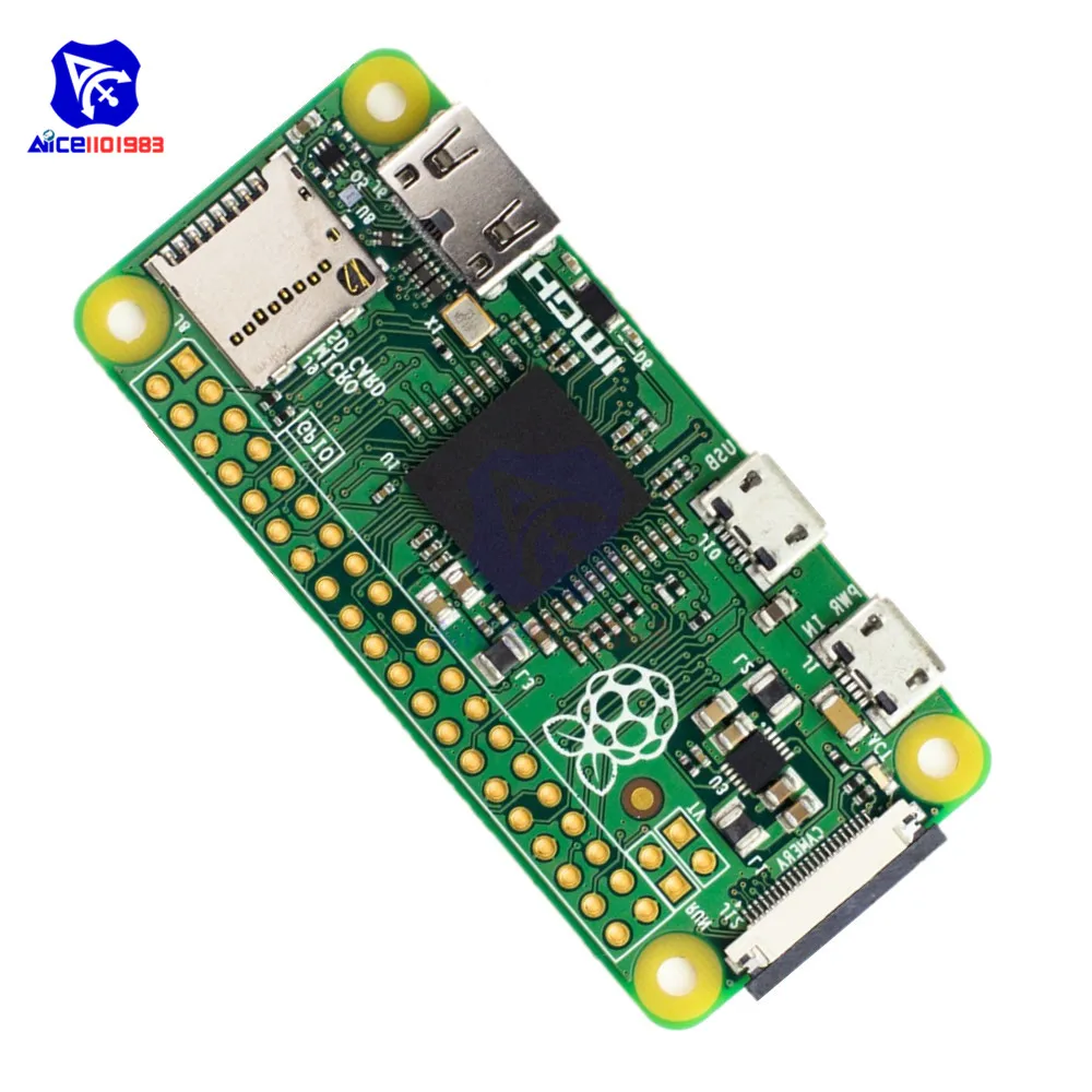 Raspberry Pi Zero v1.3 Board Camera Version HDMI Dual Micro USB Interface Micro SD Slot Development Board without Bluetooth