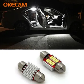 

OKECAM 2x 31mm C5W CANBUS 4014 SMD Car LED Festoon Light Interior Light Bulb Dome Lamp For Hyundai Accent Elantra Veloster Santa