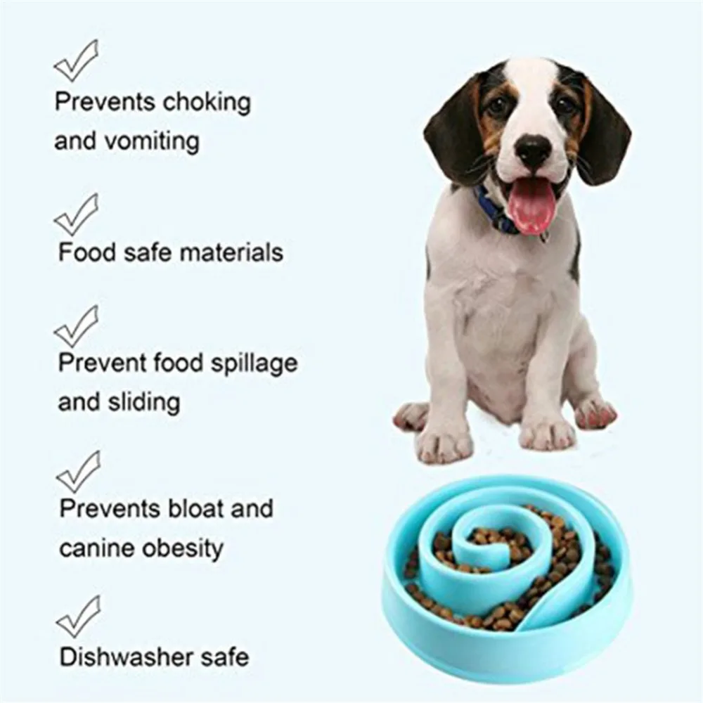Новая форма бабочки портативная для кормления собаки миски для корма щенка медленная кормушка Bowel Предотвращение ожирения для собак