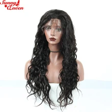 Loose Wave Lace Front Human Hair Wigs Brazilian Remy Hair 150% Density Pre Plucked With Baby Hair Natural Color Sunny Queen Hair