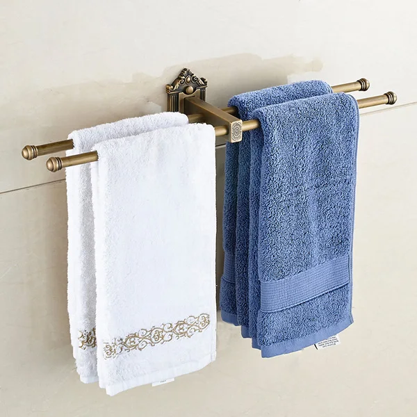 Винтажный Тотем медная Ванна Аппаратные Наборы латунный аксессуар для ванной набор держатели для полотенца - Цвет: Towel Bar B