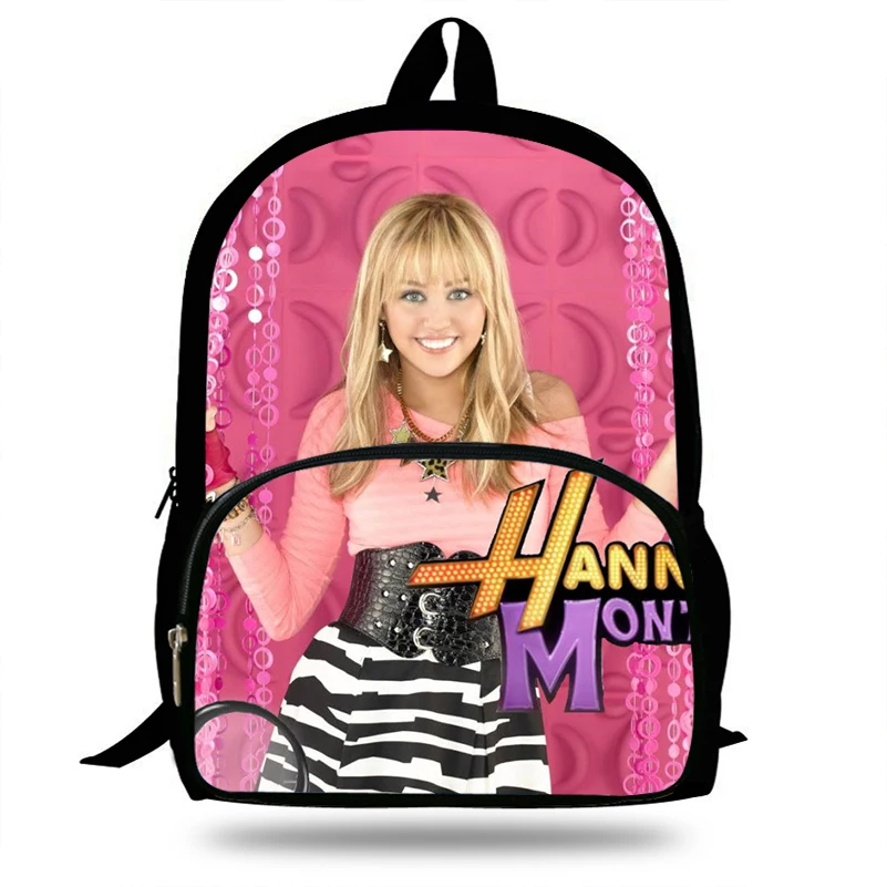 Mochilas estampadas para y mochilas para estudiantes, mochilas diarias para niños, mochilas escolares 2019 de Hanna Montana|Mochilas escolares| AliExpress