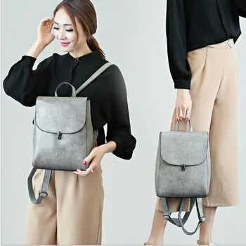 

vintage women backpack nubuck Genuine Leather school backpacks for teenage girls casual large capacity shoulder bags