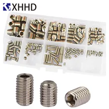 Set Grub Hex Socket Head Cap Screw Metric Hexagon Headless Machine Bolt Set Assortment Kit 304 Stainless Steel M3 M4 M5 M6 M8 Set Grub Hex Socket Head Cap Screw Metric Hexagon Headless Machine Bolt Set Assortment Kit 304 Stainless Steel M3 M4 M5 M6 M8