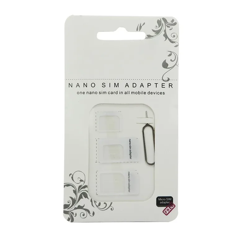 imágenes para 500 set/lote 4 en 1 nano tarjeta micro sim adaptador expulsa el pin para el iphone 7 6 6 s más 5 4 para samsung para huawei para htc teléfonos imágenes para 500 set/lote 4 en 1 nano tarjeta micro sim adaptador expulsa el pin para el iphone 7 6 6 s más 5 4 para samsung para huawei para htc teléfonos