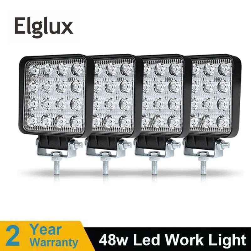 

2pcs 4 Inch Offroad LED Light Bar Flood Spot Combo Beam Spotlight 12V For Jeep ATV UAZ SUV 4WD 4x4 Truck Tractor LED Work Light