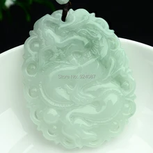 Природный Нефритовый дракон карты жадеит нефрит Экстремальный мужской женская подвеска зодиак кулон с драконом отправить высококлассный ремешок