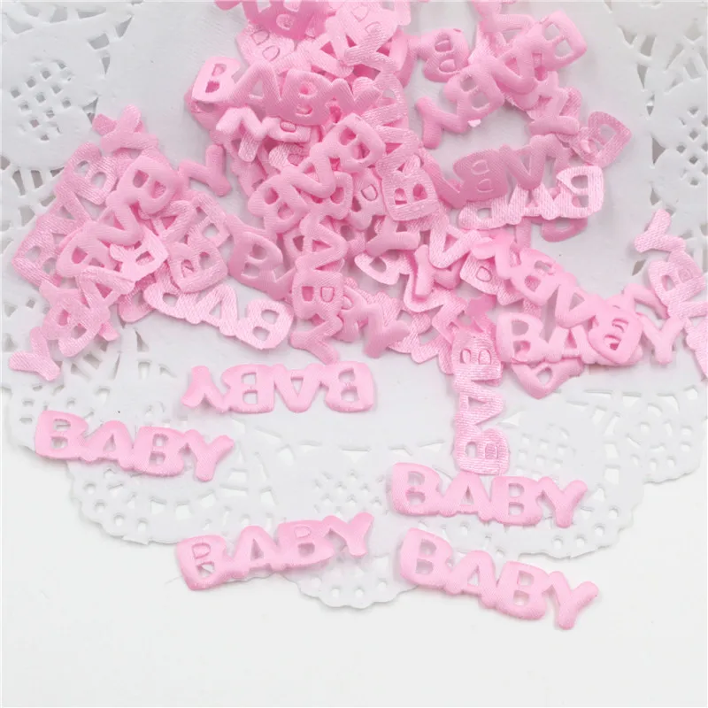 100Pcs Baby Shower Confetti Table Party Sprinkles Birthday Footprint Pacifier Baby Bib Style Boy Girl Baby Shower Decor DE11 (8)