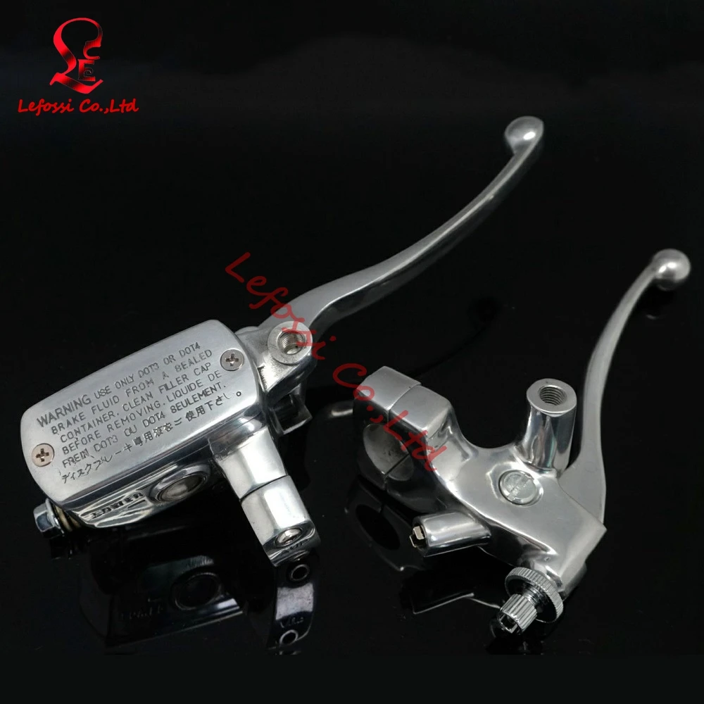 

Polished 1" 25mm Motorcycle Left Right Hydraulic Brake Clutch Master Cylinder Pump For Kawasaki Suzuki Honda Steed 400/600 VT600