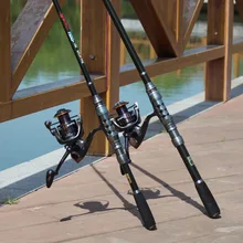 Sougayilang 1.8-3.6m Telescopic Fishing Rod and 14BB Spinning Fishing Reel Wheel Portable Fishing Rod Spinning Fishing Rod Combo