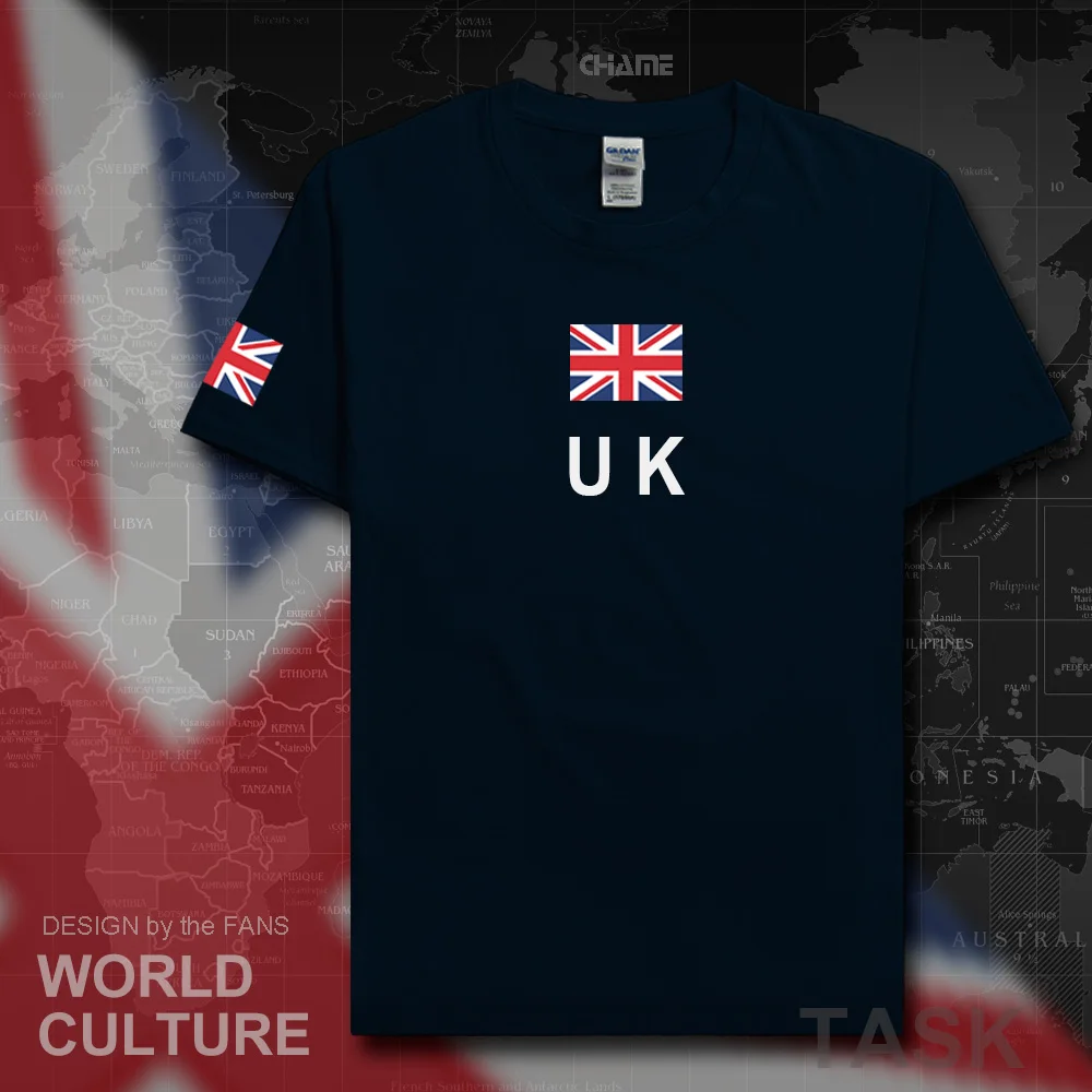 

UK United Kingdom of Great Britain men t shirts 2017 jersey British nation team flag cotton t-shirt meeting clothing tee country