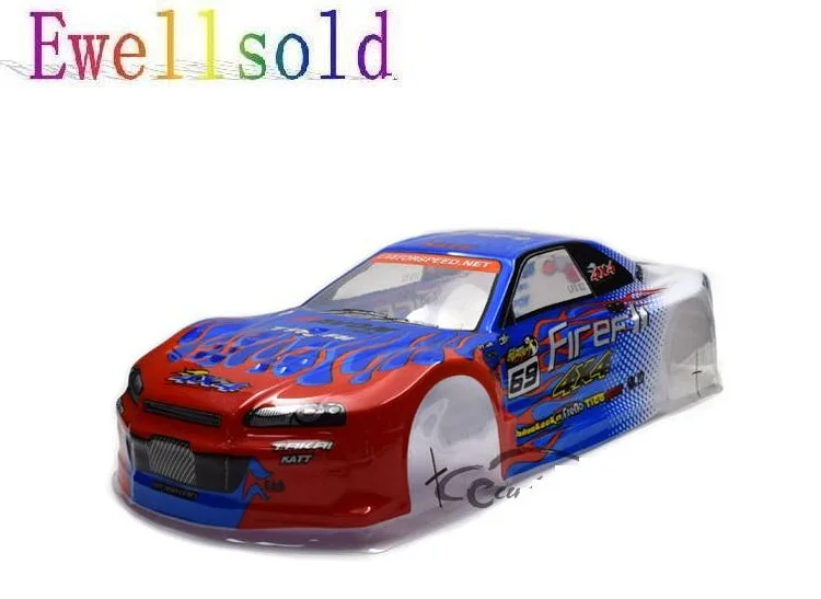 

Ewellsold Nissnaa 1/10 RC car accessories racing on-road drift car painted PVC Body Shell longth:435mm width:190mm 2pcs/lot