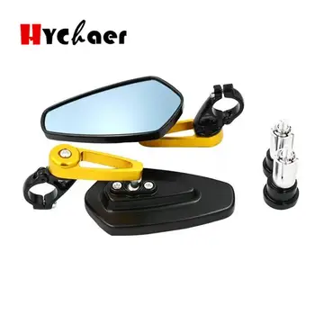 

1 Pair Motorbike Scooters 7/8 Aluminum Side Rear View Mirror Motorcycle Bar End Rearview Mirror 22mm Universa Moto Motorcycle
