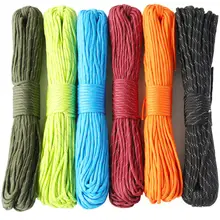 6 шт./лот QingGear 100 футов 31 метр светоотражающий Паракорд парашютный шнур 7 нитей типа для альпинизма кемпинга