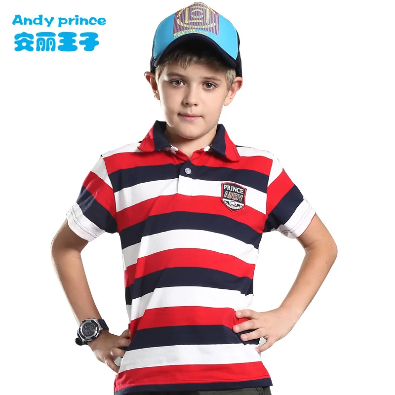 summer 100 short sleeve cotton boy kid polo shirtin TShirts from