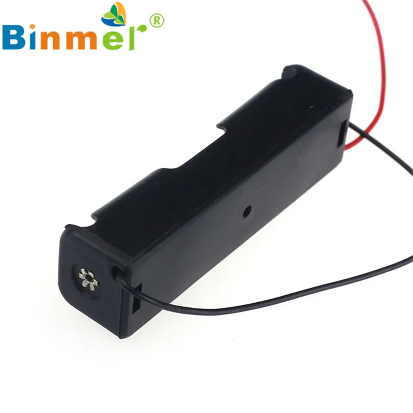 

HL 1pcs 18650 Power Battery Storage Case Plastic Box Holder With Leads May 21