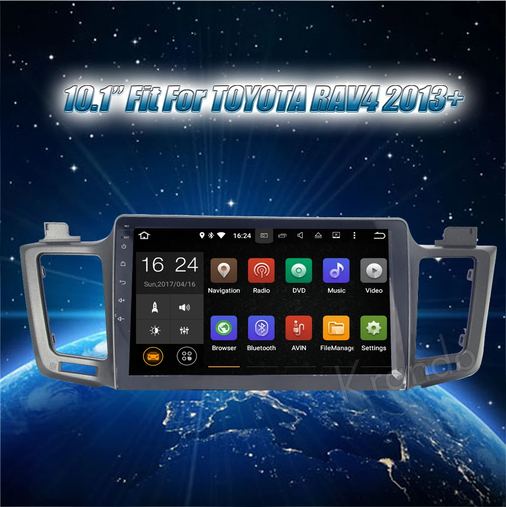 Perfect Krando 10.1" Android 7.1 car navigation multimedia system for toyota RAV4 2013+ audio radio gps dvd player WIFI 3G DAB+ 1 Perfect Krando 10.1" Android 7.1 car navigation multimedia system for toyota RAV4 2013+ audio radio gps dvd player WIFI 3G DAB+ 1