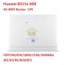 Фирменная новинка оригинальный разблокировать 150 Мбит/с HUAWEI B315 B315s-608 4 г LTE маршрутизатор с Сим слот для карт и LAN Порты и разъёмы