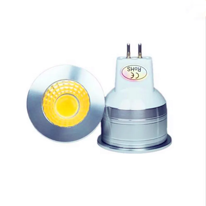 Светодиодный прожектор лампы с регулируемой яркостью 5 Вт COB GU10 MR11 220 V 110 V GU5.3 лампада Светодиодный прожектор MR16 DC 12 V светодиодный осветительный шар стакана 4000 K