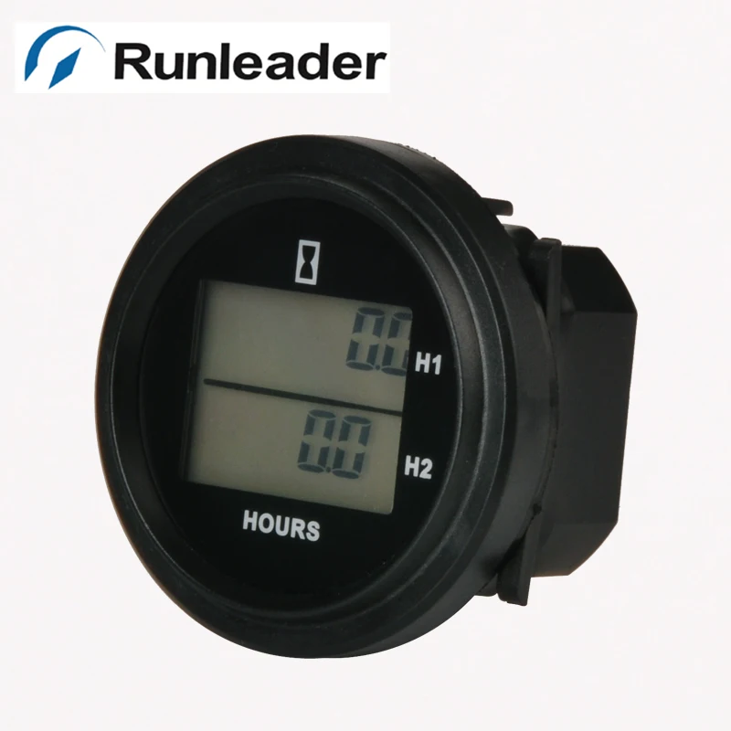 

DC ROUND hour meter for diesel generator lawn mower marine cultivator stump grinder outboard motor grinder aerator trencher
