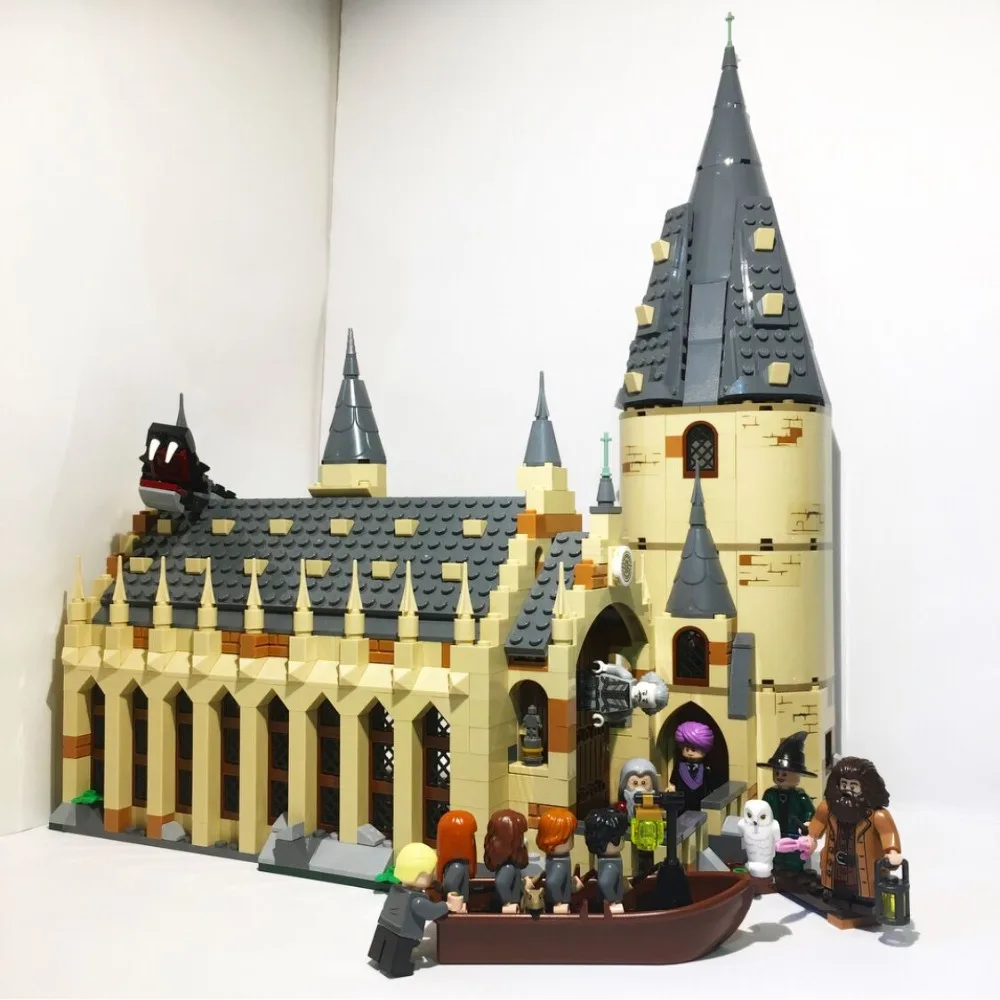 

Lepin Movie 16052 983PCS Hogwarts Great Hall Sets Compatible 75954 Model Building Blocks Bricks Educational Toys Christmas Gift