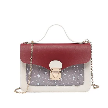 

Women Shoulder Bag luxury handbags women bags Flaps designer Star Printed Girls Small Square Messenger Bag bolsa feminina