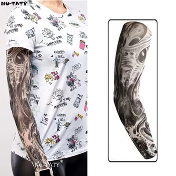 

Nu-TATY Iron arm Man&woman style Tattoo Sleeve Stockings Body Art Leggings Cool Boys Girls Party Wearings