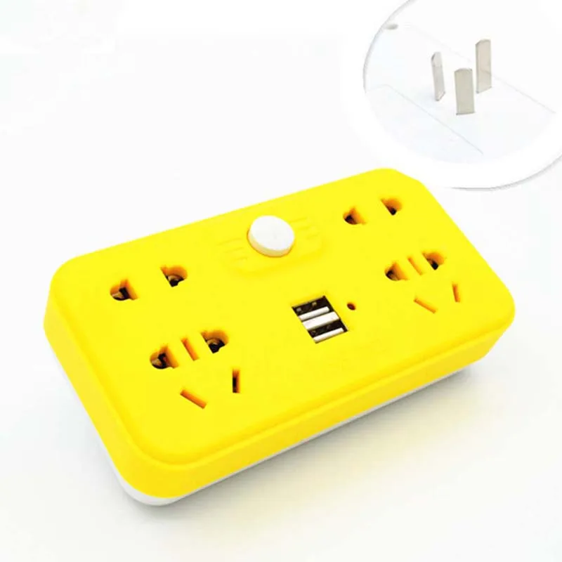 

New 10A 250V Multifunctional Portable Home Travel Power Adapter Plug with USB Independent Switch Wireless Socket