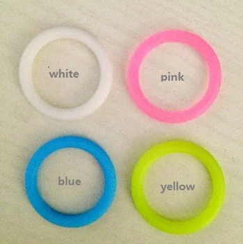 

100pcs/lot MAM pacifier Ring Silicone Dummy Food Grade Silicone Diameter 3.5mm 4 color*25pcs free shipping