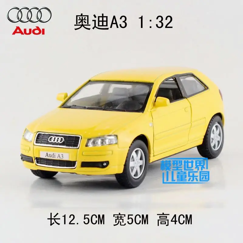 

KT 1/32 Scale Pull Back Car Toys Germany Audi A3 Diecast Metal Car Model Toy For Gift/Kids/Collection