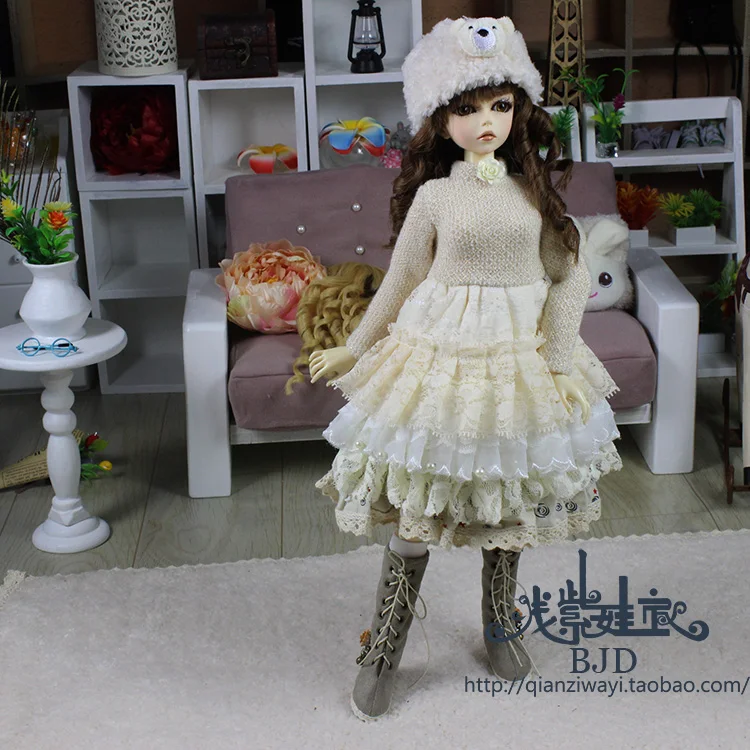 1/4 1/3 шкала BJD платье+ шляпа+ шарф для BJD/SD одежды куклы аксессуары, не включены куклы, обувь, парик и другие аксессуары 18D1599