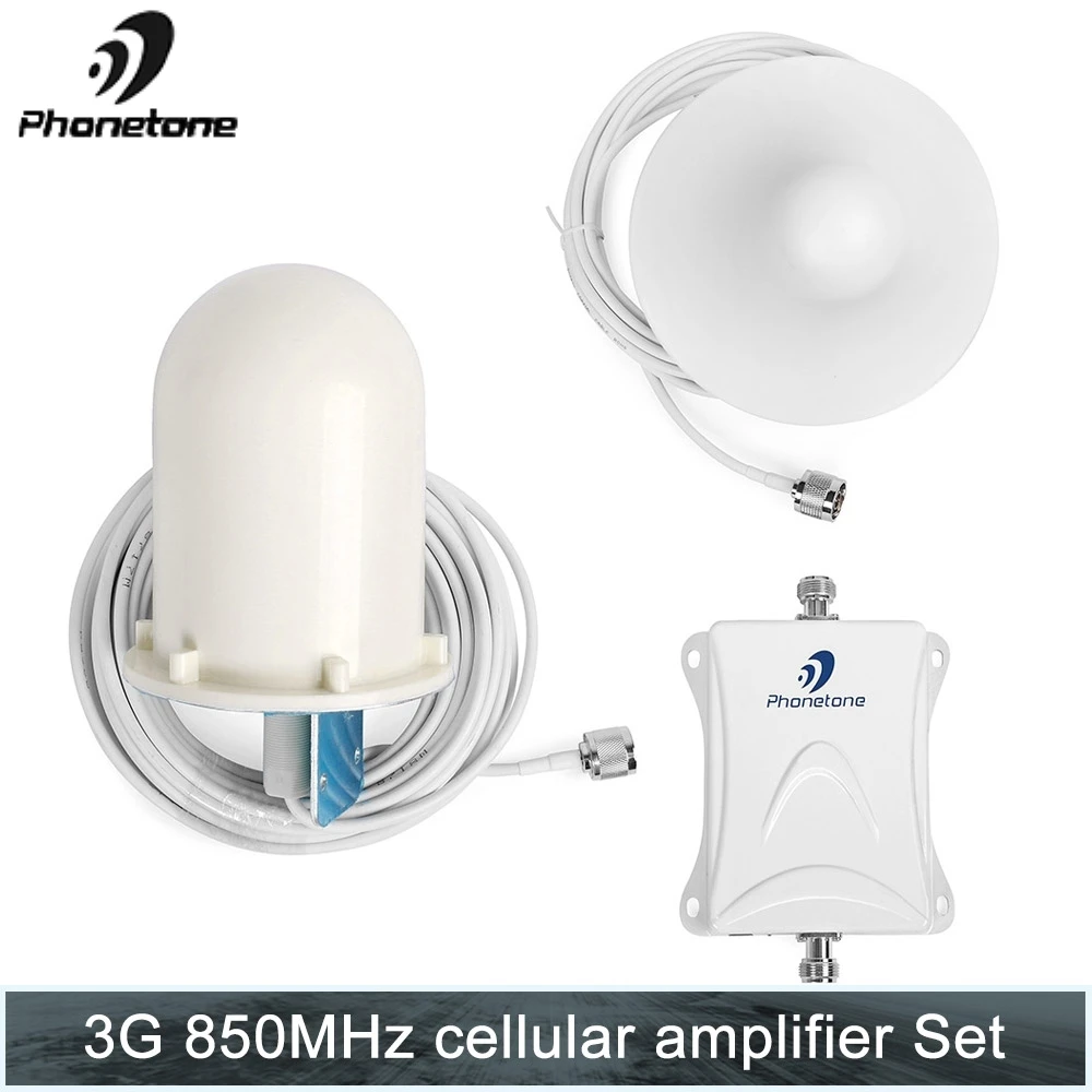 

GSM 3G 70db 850Mhz Mobile Cell Phone Signal booster repeater with Indoor/Outdoor Omni-directional Antennas