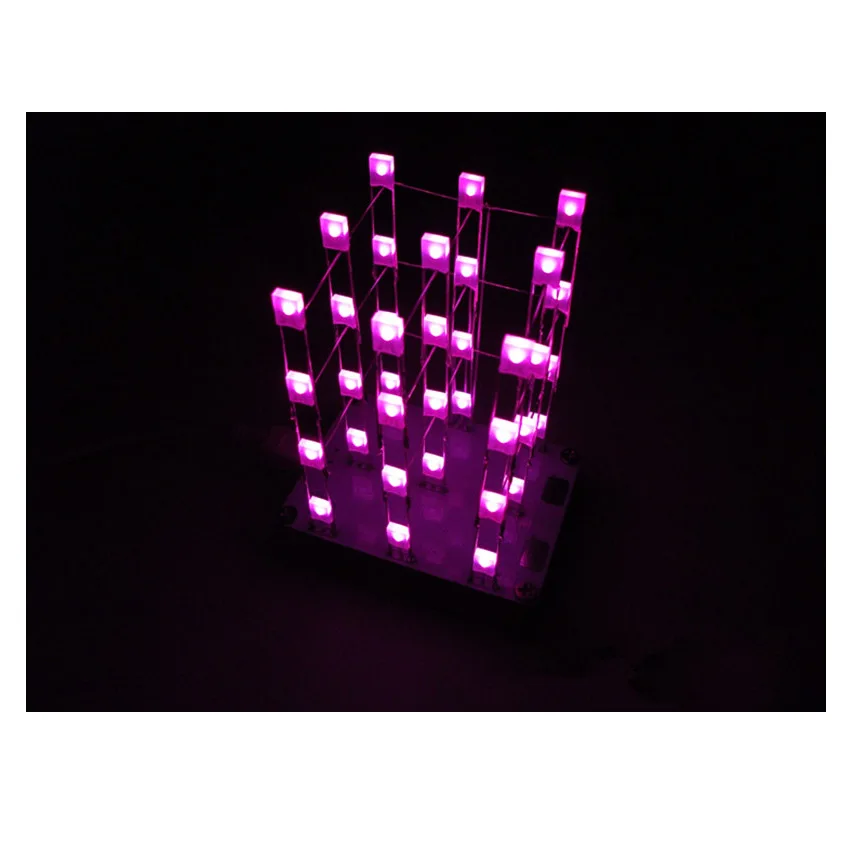 Cnikesin Творческий 51 MCU DIY Электронные Дизайн комплект touch Cube3 * 3*4 Цвет светодиодный