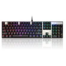 Motospeed CK104 провод RGB Механическая игровая клавиатура Русский Английский красный синий переключатель клавиатура для игрового компьютера