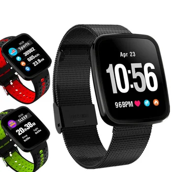 

V6 Pro Smart wristband Heart Rate monitor Fitness tracker Bracelet Blood Oxygen Pressure Monitor for IOS Android phones