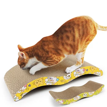 

Cat Scratch Board Pad Scratching Posts Kitten Corrugated Paper Pad Cats Toys Corrugated Paper Cats Grinding Scratcher Board