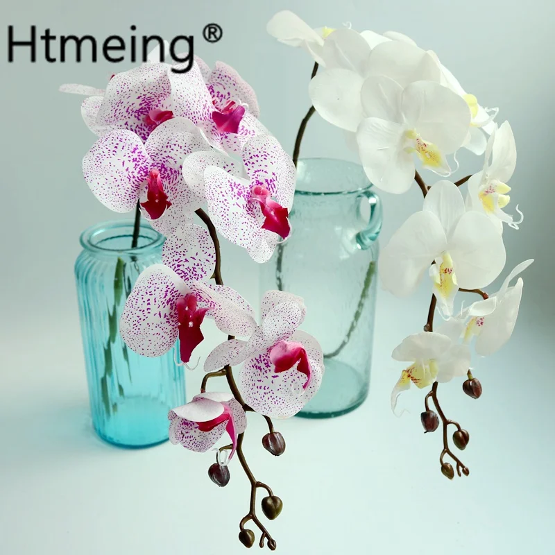 Искусственные цветы орхидеи, латексные Свадебные бабочки, Орхидея, фаленопсис для украшения дома, вечерние цветы