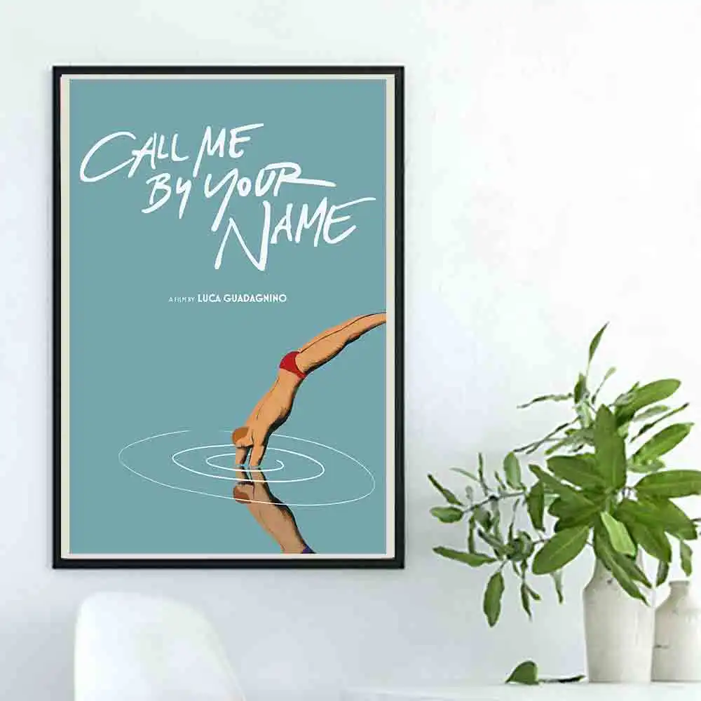 

Art Poster Decoration print custom 12x18 24x36 Picture room Decor Canvas Painting classic film call me by your name movie