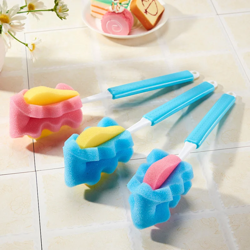 

Baby High Grade Clean Sponge Child Special Bottle Brush with Handle Cleaning Utensils Brush Glass Special Brushes Dropshopper