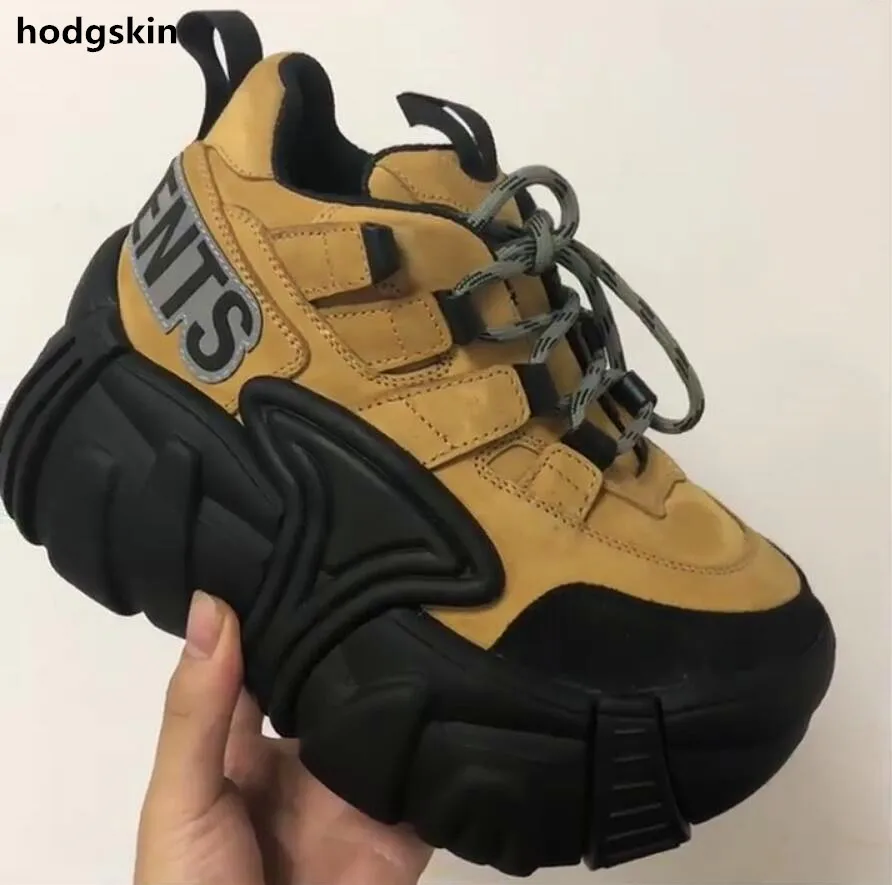 

2019 Platform Thick Bottom Old Dadyy Shoes Sneaker Women Round Toe Chic Zapatillas De Mujer Lace Up Designer Lovers Shoes